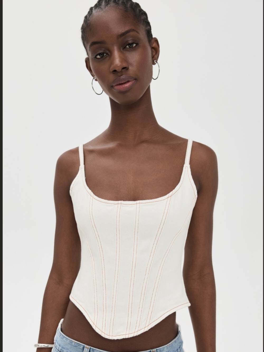 Lioness - Denim Corset Tank